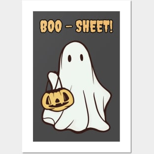 Halloween Boosheet Ghost Posters and Art